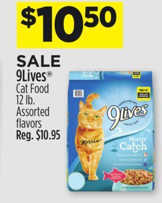 Dollar General 9lives® cat food offer