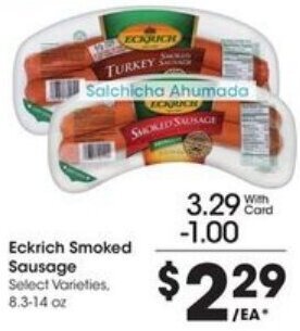 Fry's Eckrich Smoked Sausage offer