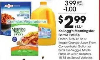 Fry's Kellogg's Morningstar Farms Entrée offer