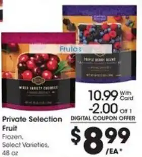 Fry's Private Selection Fruit 48oz offer