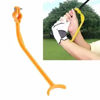 AliExpress Practice guide golf swing trainer beginner alignment golf clubs gesture correct wrist training aids tools golf accessories offer