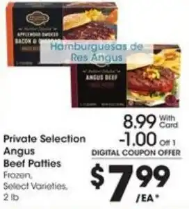 Fry's Private Selection Angus Beef Patties offer