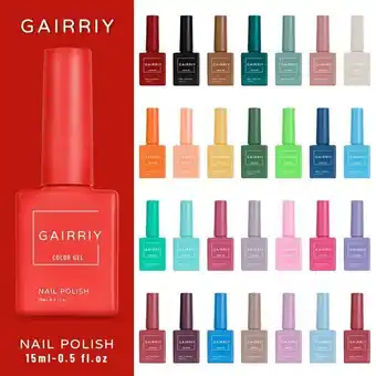 AliExpress Gel nail polish semi-permanent varnish hybrid nail art salon 60 colors glitter 15ml soak off uv led nail polish free shipping offer