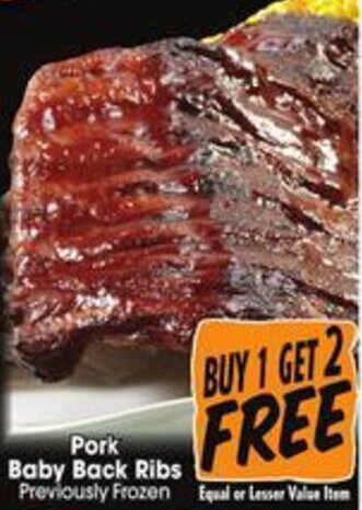 Jewel-Osco Pork Baby Back Ribs offer