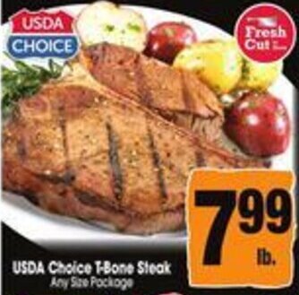 Jewel-Osco Usda Choice T-Bone Steak offer