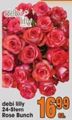 Jewel-Osco debi lilly 24-Stem Rose Bunch offer