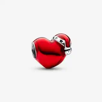 Pandora Metallic red christmas heart charm offer