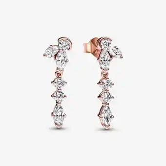 Pandora Sparkling herbarium cluster drop earrings offer