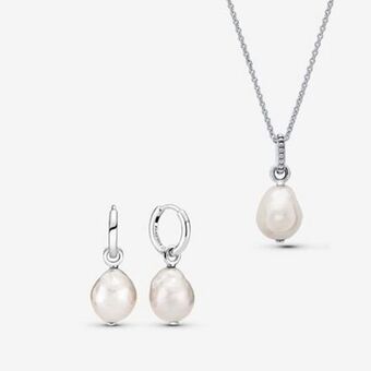Pandora Freshwater cultured baroque pearl set offer