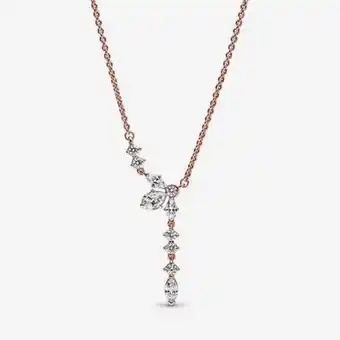 Pandora Sparkling herbarium cluster drop collier necklace offer