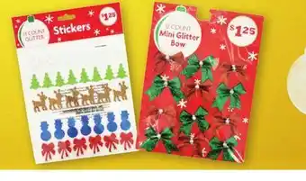 Family Dollar Glitter foam stickers offer