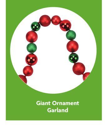 Family Dollar Giant ornament garland offer