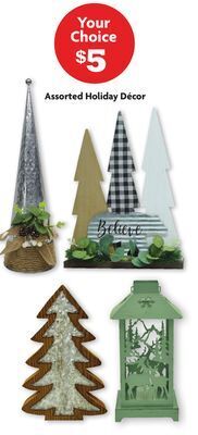 Family Dollar Assorted holiday décor offer