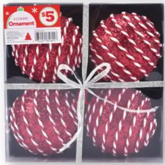 Family Dollar Present ornament set offer