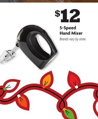 Family Dollar 5-speed hand mixer offer
