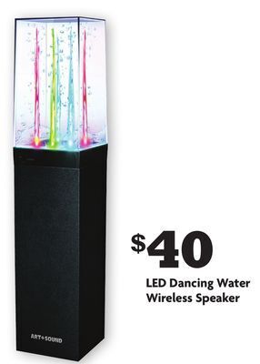 Family Dollar Led dancing water wireless speaker offer