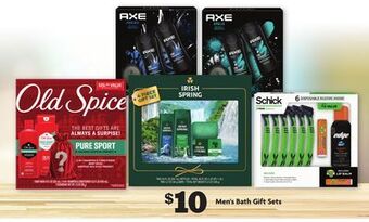 Family Dollar Men's bath gift sets offer