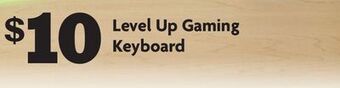 Family Dollar Level up gaming keyboard offer
