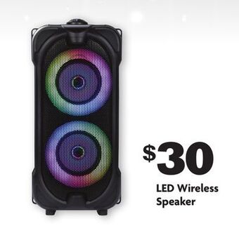 Family Dollar Led wireless speaker offer