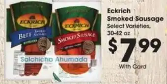 Fry's Eckrich Smoked Sausage offer