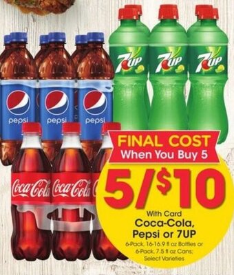 Kroger Coca-Cola, Pepsi or 7UP offer