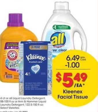 Kroger Kleenex Facial Tissue offer