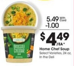 Kroger Home Chef Soup 24oz offer