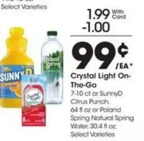 Kroger Crystal Light On-The-Go offer