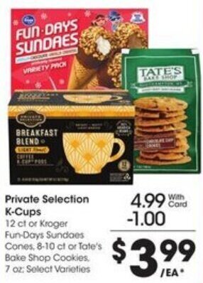 Kroger Private Selection K-Cups offer