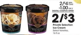 Kroger Private Selection Ice Cream offer