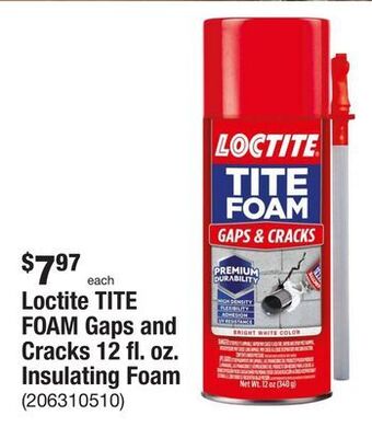 The Home Depot Loctite tite foam gaps and cracks 12 fl. oz. insulating foam offer