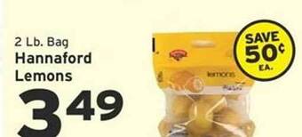 Hannaford Hannaford lemons offer