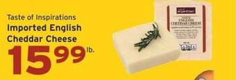Hannaford Taste of inspirations imported english cheddar cheese offer