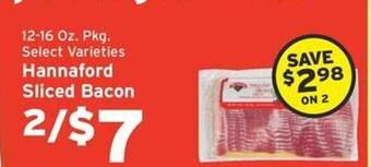 Hannaford Hannaford sliced bacon offer