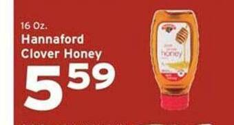 Hannaford Hannaford clover honey offer