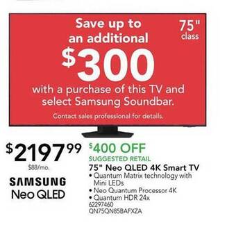 Nebraska Furniture Mart Samsung 75 offer