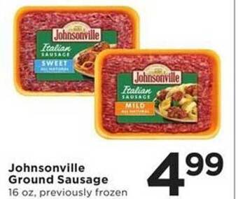 Cub Foods Johnsonville ground sausage offer