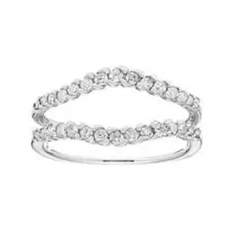 Kohl's The regal collection 14k white gold 3/8 carat t.w. diamond enhancer wedding ring offer