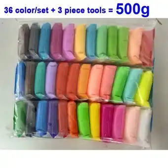 AliExpress 36 color/set polymer light clay slime fluffy soft plasticine toy modelling clay playdough slimes toys diy creative clay kid g offer