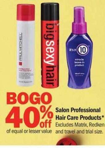 Meijer Salon professional hair care products offer