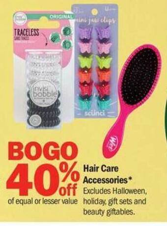 Meijer Hair care accessories offer