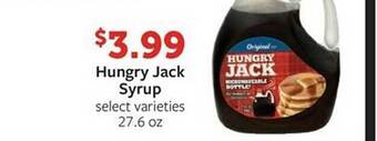 Fareway Hungry jack syrup offer