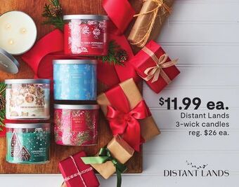 JC Penney Distant lands 3-wick candles offer