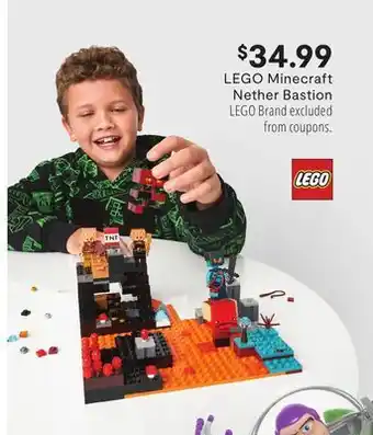 JC Penney Lego minecraft nether bastion offer