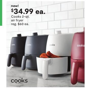 JC Penney Cooks 2-qt. air fryer offer