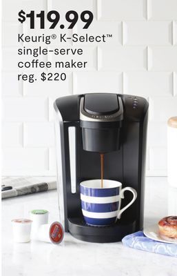 JC Penney Keurig® k-select™ single-serve coffee maker offer