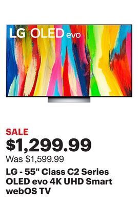 Best Buy Lg - 55" class c2 series oled evo 4k uhd smart webos tv offer