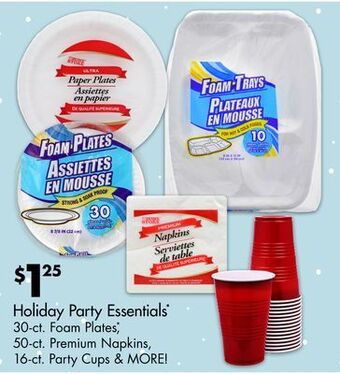 Dollar Tree Holiday party essentials* offer