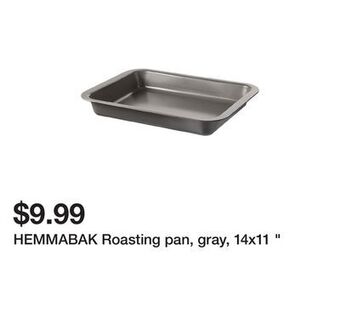Ikea Hemmabak roasting pan, gray, 14x11 " offer