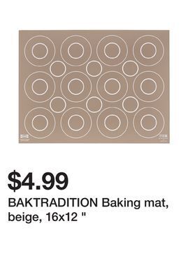 Ikea Baktradition baking mat, beige, 16x12 " offer
